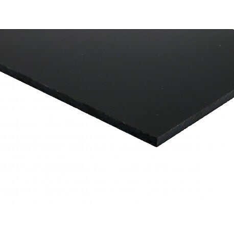 MCCOVER - Panneau de bardage stratifié HPL compact Noir, ep.6 mm, l.130 cm, L.305 cm - large
