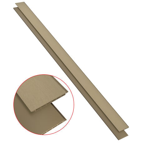 MCCOVER - Lame de bardage bois composite alvéolaire - Beige clair, E : 1.5cm, l : 17.1 cm, L : 270 cm, Surface couverte en m² - 0.461 - large