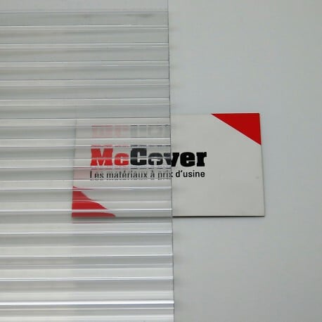MCCOVER - PLAQUE POLYCARBONATE ALVÉOLAIRE 4000 X 980 X 10MM Clair, ep.10 mm, l.98 cm, L.4 m - large
