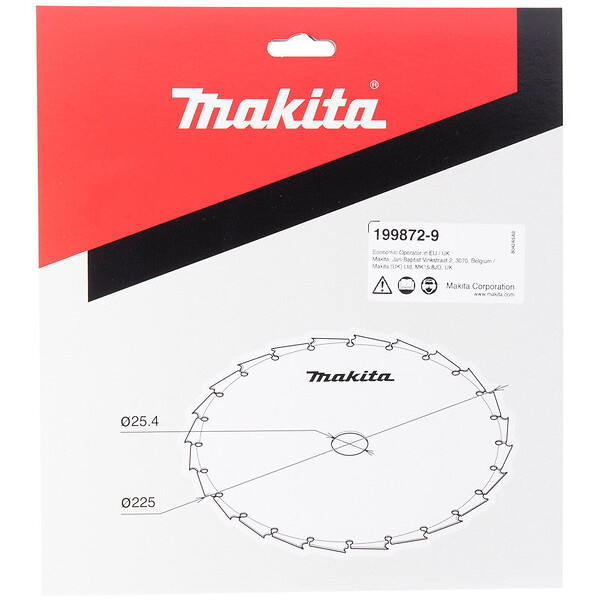 MAKITA - Lame pour débroussailleuse MAKITA 199872-9 255xX25,4x1,8mm 24T - large