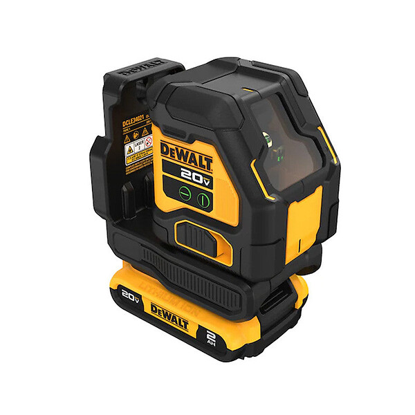DEWALT - Laser en croix compact avec faisceau vert 18V DEWALT DCLE34021D1-QW avec une batterie 2,0 Ah - large