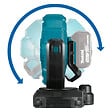 MAKITA - Ventilateur hybride 14,4/18V Li-ion MAKITA DCF102Z 3 vitesses - Machine seule - vignette