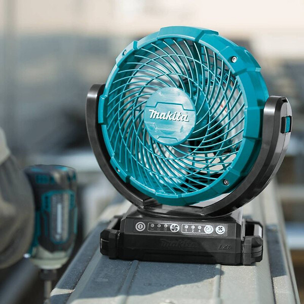 MAKITA - Ventilateur hybride 14,4/18V Li-ion MAKITA DCF102Z 3 vitesses - Machine seule - large