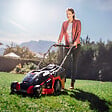 EINHELL - Tondeuse à gazon sans fil GE-CM 43 Li M Kit Power X-Change 36 V EINHELL 3413130 avec 2 batteries 4,0 Ah et chargeurs - vignette