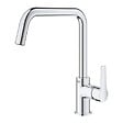 GROHE - Mitigeur évier START GROHE 30470000 QuickFix Plus - bec haut- rotation 150° - chrome - vignette