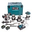 MAKITA - Affleureuse MAKITA DRT50RTJX3 18V (2x5Ah) Ø 8mm avec kit d'accessoires - vignette