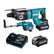 MAKITA - Perforateur-burineur SDS-PLUS 40V max Li-Ion - 28 mm XGT avec kit d'aspiration MAKITA HR007GM202 2 x 4,0Ah + chargeur en coffret - vignette