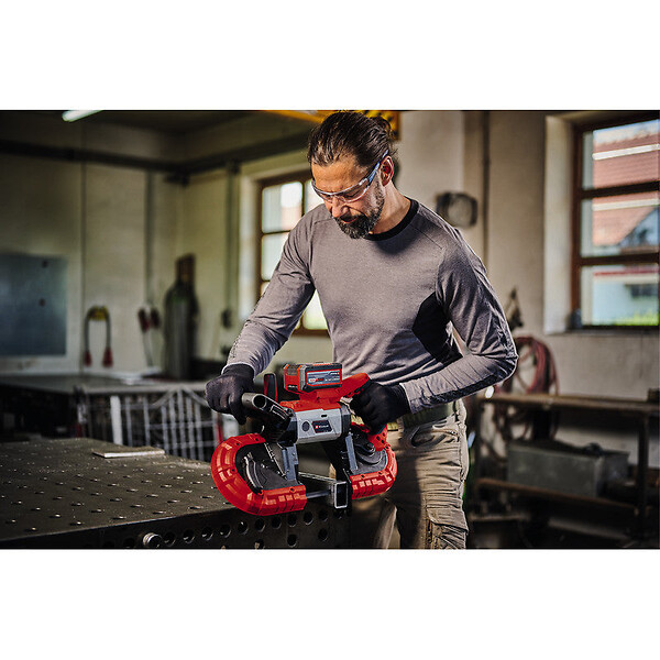 EINHELL - Scie a ruban 18V EINHELL TE-MB 18/127 Li-Solo Power X-Change - Machine nue + 2 rubans - large