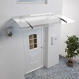 MCCOVER - AUVENT - MARQUISE DE PORTE D'ENTRÉE MÉLANIE Gris clair, L.150 cm, Profondeur totale - 90 cm - vignette
