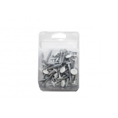 MCCOVER - Kit de 50 vis 4,8 x 38 mm tork laquées pour bardage HPL Crème, Longueur de la vis - 38 mm - large
