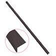 MCCOVER - Profil d'angle bois composite pour bardage Chocolat, ep.6 cm, l.6 cm, L.270 cm - vignette