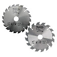MAKITA - Lot de 2 lames carbure bois MAKITA D-20052 185x30mm, 16/20 dents, pour scies circulaires - vignette