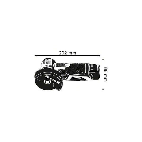 BOSCH - Meuleuse d'angle BOSCH 06019F200B - GWS 12V-76 V-EC Professional (2 x 3 Ah) - large