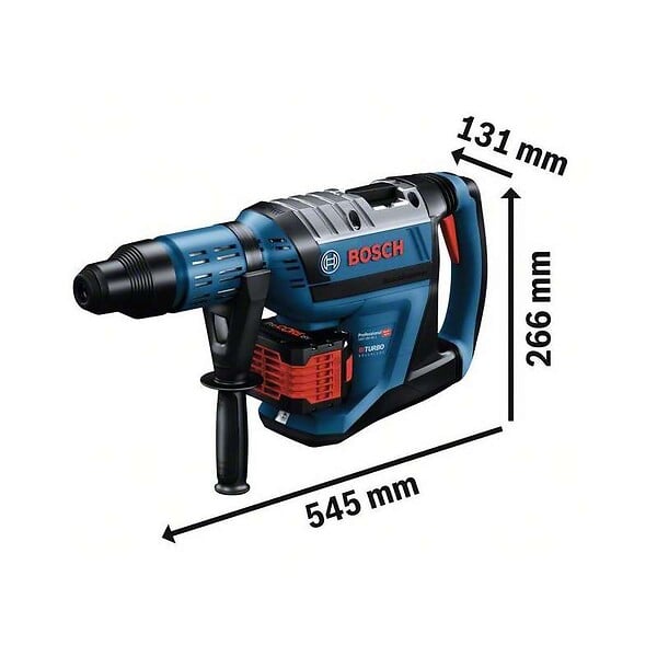 BOSCH - Perforateur sans-fil Bi turbo BOSCH 0611913002 - GBH 18V-45 C Professional SDS max + 2 batteries 2x12Ah - large