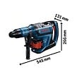 BOSCH - Perforateur sans-fil Bi turbo BOSCH 0611913002 - GBH 18V-45 C Professional SDS max + 2 batteries 2x12Ah - vignette