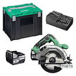 HIKOKI - Scie circulaire 18V HIKOKI C1806DAWRZ 2 x 5,0Ah Ø 165mm 57mm - vignette