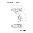 METABO - Perceuse visseuse sans fil 12 V PowerMaxx BS BL 2 x 2Ah Li-Power - METABO - 601721500 - Chargeur LC40, coffret - vignette