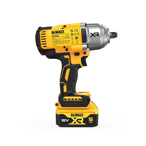 DEWALT - Boulonneuse à chocs ½”  1396 Nm 18V DEWALT DCF900P2T-QW avec coffret et 2 batteries 5,0 Ah - large