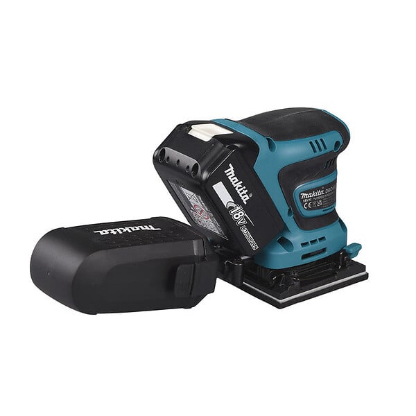 MAKITA - Ponceuse vibrante MAKITA DBO480RTJ 112 x 102 mm 18V BL1850BX2 - large