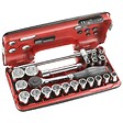 FACOM - Coffret de clé à cliquet manche rotatif DBOX FACOM S.360DBOX4PB avec douilles 1/2'' 6 pans (22 pièces) - vignette