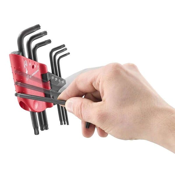 FACOM - Jeu de 7 clés mâles Torx/Resistorx FACOM 89SR.J7PB 10 à 40 mm - large
