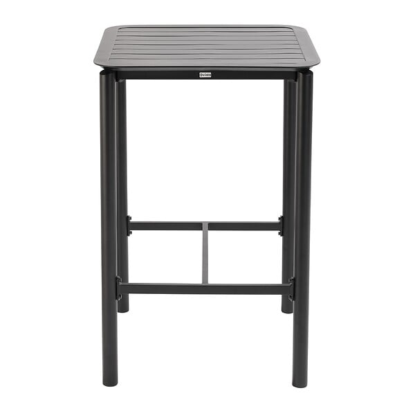 OVIALA - Table haute de terrasse noire - Almada - large