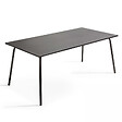 OVIALA - Ensemble table de jardin et 8 chaises bistrot en acier gris - Palavas - vignette
