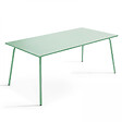 OVIALA - Ensemble table de jardin et 8 chaises bistrot en acier vert sauge - Palavas - vignette