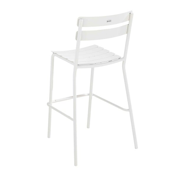 OVIALA - Chaise haute de terrasse blanche - Almada - large