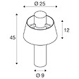SLV - Potelet extérieur Photoni 45 SLV - E27 - 13W max - IP65 - Rouille - Sans ampoule - vignette