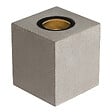 SLV - Borne extérieure carrée CONCRETO FL SLV - max.10W - GU10 - IP65 - Gris - Sans ampoule - vignette