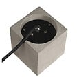 SLV - Borne extérieure carrée CONCRETO FL SLV - max.10W - GU10 - IP65 - Gris - Sans ampoule - vignette