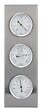 OTIO - Station météo acier inoxydable - 3 instruments - Gris - vignette