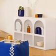 ATMOSPHERA - Meuble 6 niches en Bois Blanc 110 x 71 cm - vignette