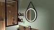 MP GLASS - Miroir led queens d.60 cm - vignette