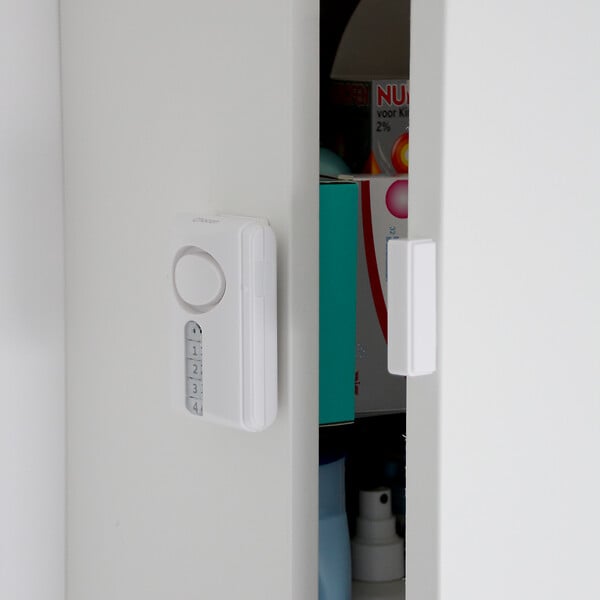 CHACON - Alarme d'ouverture - Sans fil - Blanc - 100 dB - large