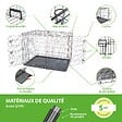 PAITSY - Cage pour chien Fortressoo3XL, caisse de transport pour grand chien 137x94x114cm, pliable, 2 portes, plateau amovible, utilisation interieur, Paitsy - vignette