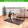 PAITSY - Cage pour chien Fortressoo3XL, caisse de transport pour grand chien 137x94x114cm, pliable, 2 portes, plateau amovible, utilisation interieur, Paitsy - vignette