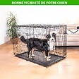 PAITSY - Cage pour chien Fortressoo2XL, caisse de transport pour grand chien 122x75x84cm, pliable, 2 portes, plateau amovible, utilisation interieur, Paitsy - vignette