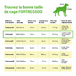 PAITSY - Cage pour chien FortressooS, caisse de transport pour chien et chiot 60x43x49cm, pliable, 2 portes, plateau amovible, utilisation interieur, Paitsy - vignette