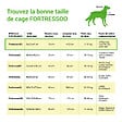 PAITSY - Cage pour chien FortressooXS, caisse de transport pour chien et chiot 56x33x41cm, pliable, 2 portes, plateau amovible, utilisation interieur, Paitsy - vignette