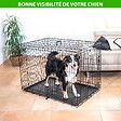 PAITSY - Cage pour chien FortressooXL, caisse de transport pour chien moyen 107x71x77cm, pliable, 2 portes, plateau amovible, utilisation interieur, Paitsy - vignette
