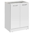 CUISINEANDCIE - Cuisineandcie - Meuble bas de cuisine Eco Blanc 2 portes L 60 cm - vignette