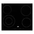 BEKO - Beko Plaque de cuisson vitrocéramique avec 4 feux + double zone, 6800 W fonction d'arrêt automatique 58x81cm, Noir (HIC64401) - vignette
