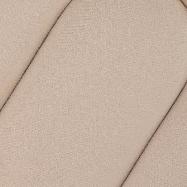 ATMOSPHERA - Pouf en Velours Beige marron glacé 39.5 x H 40.5 cm - large