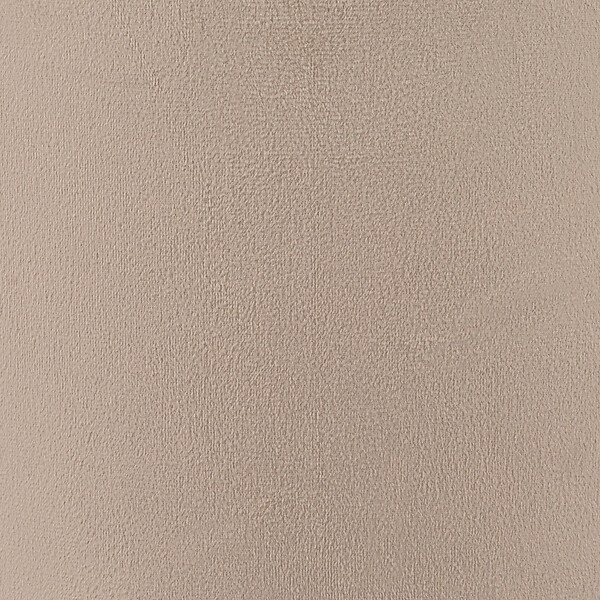 ATMOSPHERA - Pouf en Velours Beige marron glacé 39.5 x H 40.5 cm - large