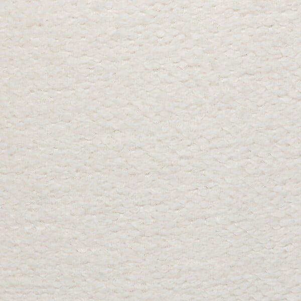 ATMOSPHERA - Pouf en tissu à bouclettes Blanc D 39 x H 40 cm - large