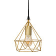 ATMOSPHERA - Luminaire Suspension en métal filaire Doré D 19 cm - vignette