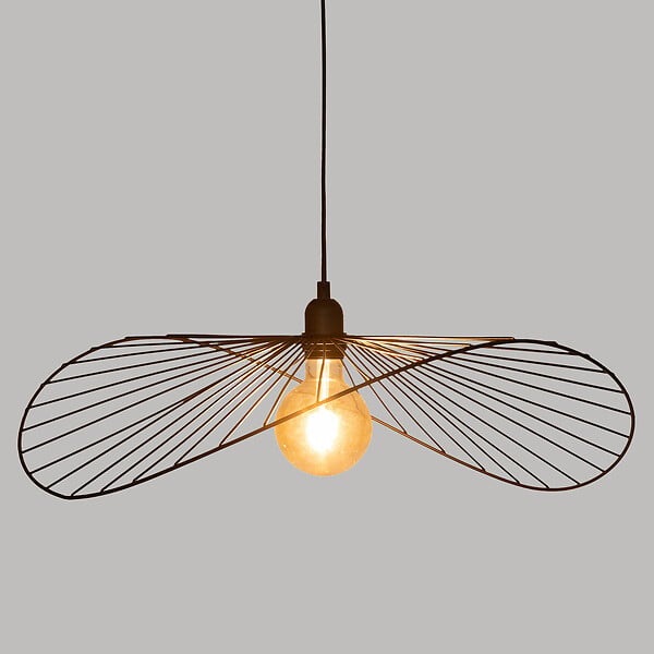 ATMOSPHERA - Luminaire Suspension en métal Noir D 58 cm - large