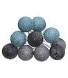 ATMOSPHERA - Guirlande décorative à piles 10 LED Boules en Coton D 6 x L 165 cm - Multicolore - vignette